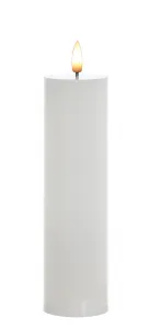 Mondex LED sviečka IDALIA 21 cm biela