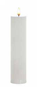 Mondex LED sviečka IDALIA 23 cm biela