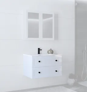 HALMAR Závěsná skříňka pod umyvadlo Toreto 2S 80 cm kašmírová