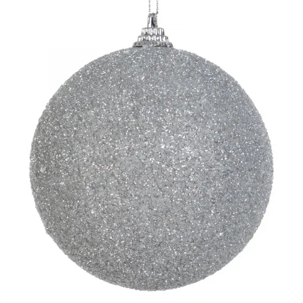 ArtFir Vianočná dekorácia BANKA 32B | strieborná 10 cm
