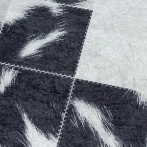 Koberec Fiesta Patchwork čierny / krémový