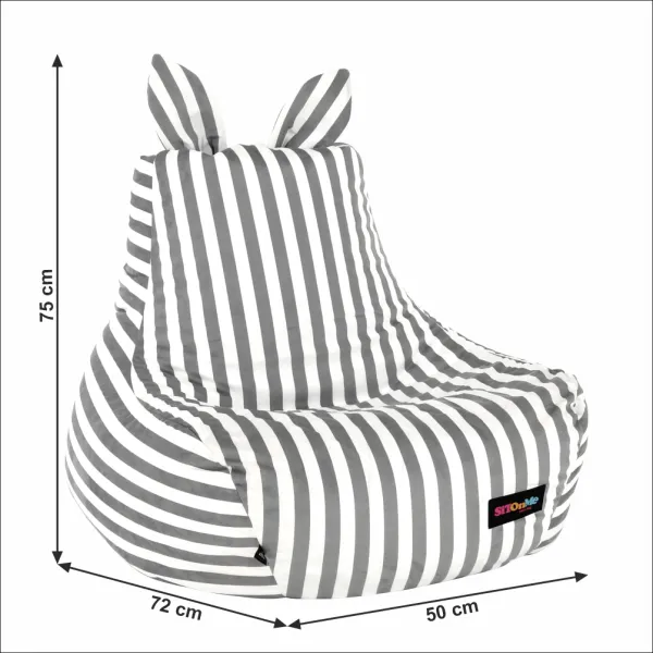 Sedací vak LAPIN Tempo Kondela Bílá / šedá