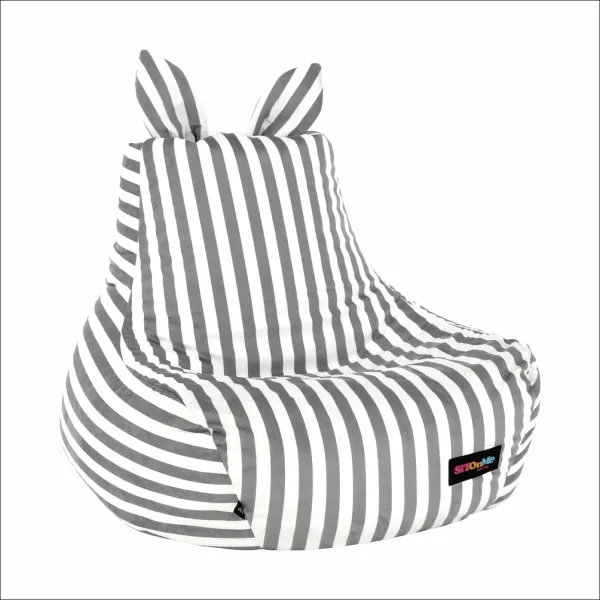 Sedací vak LAPIN Tempo Kondela Bílá / šedá