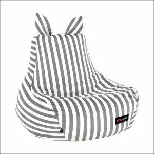 Sedací vak LAPIN Tempo Kondela Bílá / šedá