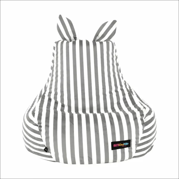 Sedací vak LAPIN Tempo Kondela Bílá / šedá