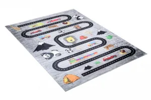 Detskýkoberecsmotívomcesty,áutazvieratiekŠírka:80cm|Dĺžka:150cm56743_115745