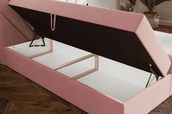 Elvisia Manželská posteľ EMMA Boxspring 6 | 160 x 200 cm Prevedenie: Posteľ s topperom