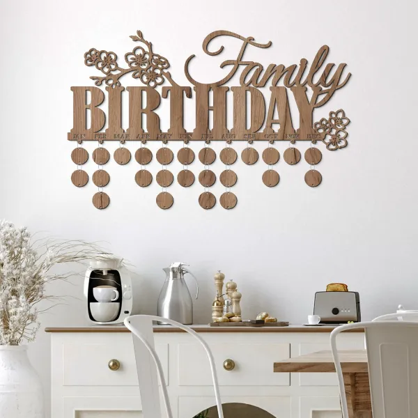 Nástenný rodinný kalendár - Family Birthday
