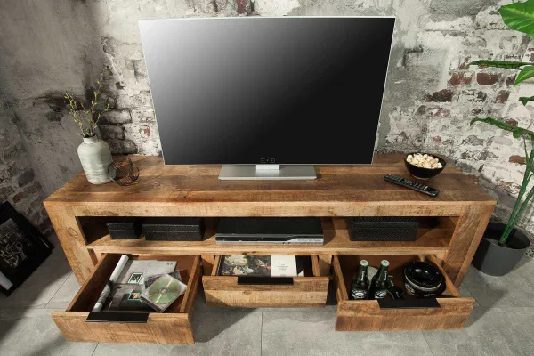 LuxD Dizajnový TV stolík Thunder 170 cm mango