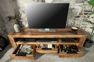 LuxD Dizajnový TV stolík Thunder 170 cm mango
