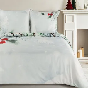 DekorStyle Povlečení z mikrovlákna Robin 160x200 cm + 2x 70x80 cm bílé/vícebarevné