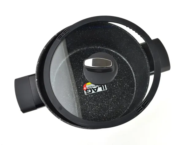 Hliníkový hrniec VALERIAN ALLESKEN ILAG Ultimate NON STICK 4,1 l čierny
