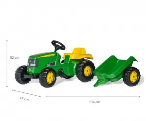 Šlapací traktor s vlečkou Rolly Toys John Deere 012190