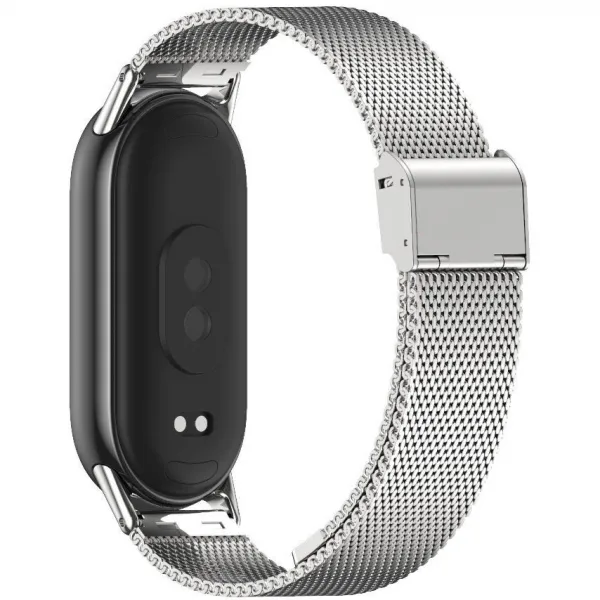 Tech-Protect Milanese remienok na Xiaomi Smart Band 8 / 9, silver