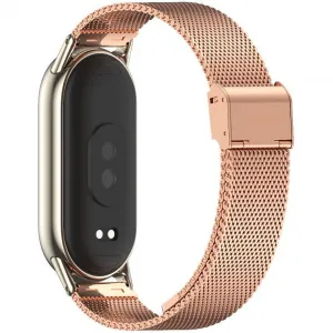 Tech-Protect Milanese remienok na Xiaomi Smart Band 8 / 9, rose gold