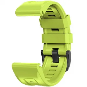 Garmin Fenix 3 / 3 HR / 5X / 5X Plus / 6X / 6X Pro / 7X, silikónový remienok, nastaviteľný, TP IconBand, limetková
