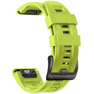 Garmin Fenix 3 / 3 HR / 5X / 5X Plus / 6X / 6X Pro / 7X, silikónový remienok, nastaviteľný, TP IconBand, limetková