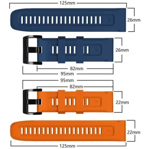 Garmin Fenix 3 / 3 HR / 5X / 5X Plus / 6X / 6X Pro / 7X, silikónový remienok, nastaviteľný, TP IconBand, limetková