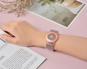 Tech-Protect Nylon remienok na Apple AirTag, Pink