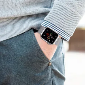 Tech-Protect Milanese remienok na Apple Watch 38/40/41mm, silver
