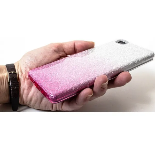 Samsung Galaxy A52 / A52 5G / A52s 5G SM-A525F / A526B / A528B, silikónové puzdro, lesklé, Forcell Shining, červené zlaté/strieborné