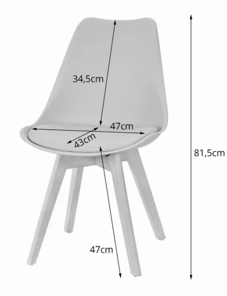 Stolička MARK Graphite x 2 9401 80 00 00