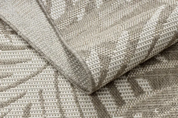 Koberec SIZAL FLOORLUX 20504 lístie, tmavosivý / šampanské