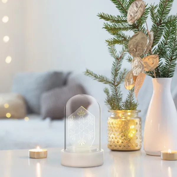 DecoKing Vianočná lampička CHRISTMAS teplá biela