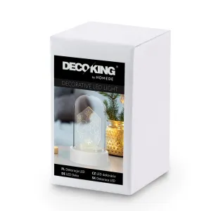 DecoKing Vianočná lampička CHRISTMAS teplá biela