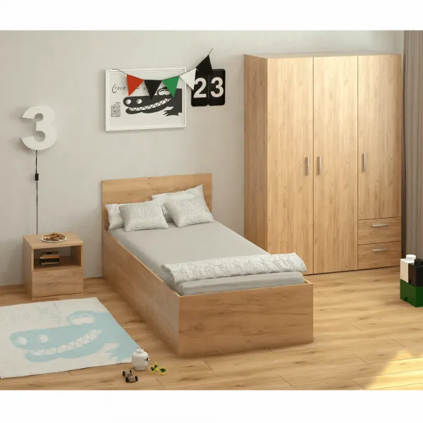 Postel s úložným priestorom MICHIGAN NEW 90 Tempo Kondela Dub craft