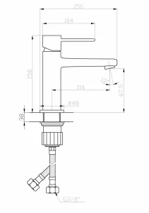 INVENA - Umývadlová batéria GLAMOUR meď BU-02-014-V
