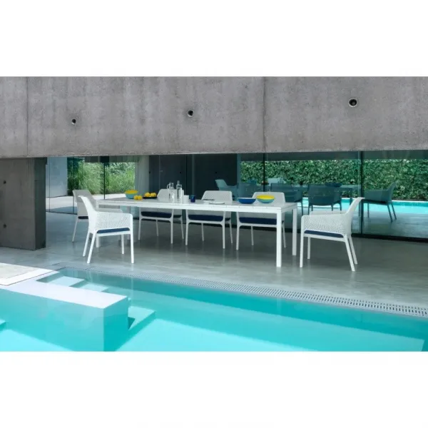 Rozkladací záhradný stôl Nardi Rio 210 Extensible biely