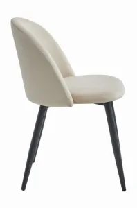 Stolička BELLO - béžový zamat / čierne nohy x 2 9401 71 00 00