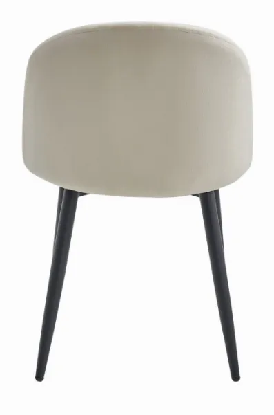 Stolička BELLO - béžový zamat / čierne nohy x 2 9401 71 00 00