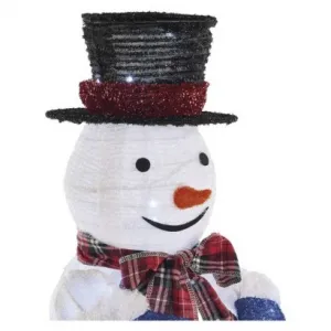 EMOS LED skládací sněhulák SNOWMAN 60 cm studená bílá