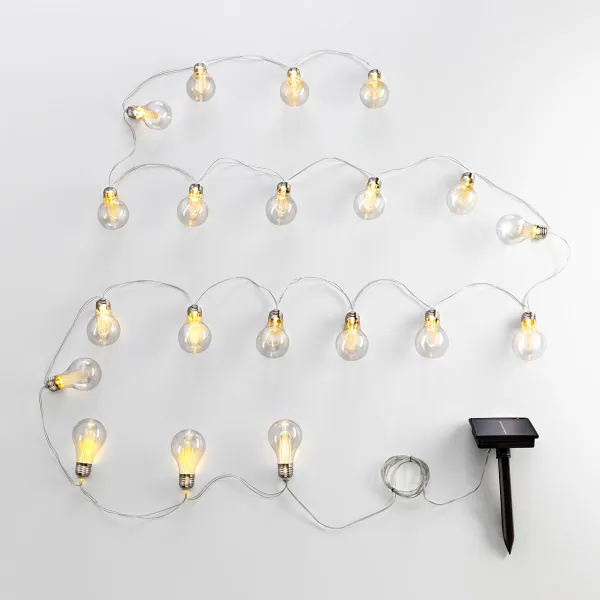 Weltbild LED světelný řetěz Žárovky, bílé, 380 cm