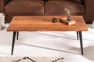 LuxD Dizajnový konferenčný stolík Lorelei 110 cm akácia
