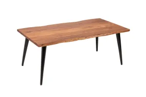 LuxD Dizajnový konferenčný stolík Lorelei 110 cm akácia