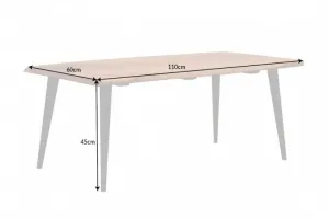 LuxD Dizajnový konferenčný stolík Lorelei 110 cm akácia