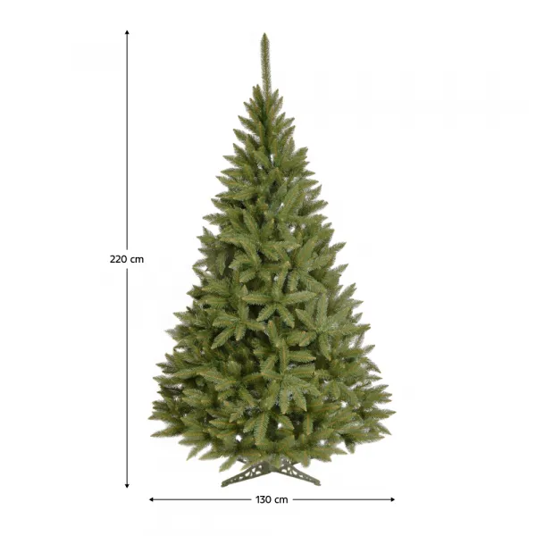 Vianočný stromček so stojanom, zelená, 220 cm, CHISMA TYP 1