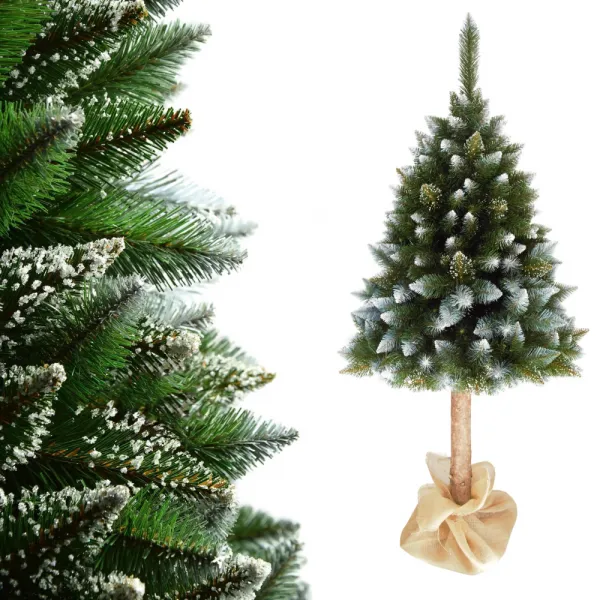 Vianočný stromček na pníku, posnežený, 220 cm, CHRISTEE 7