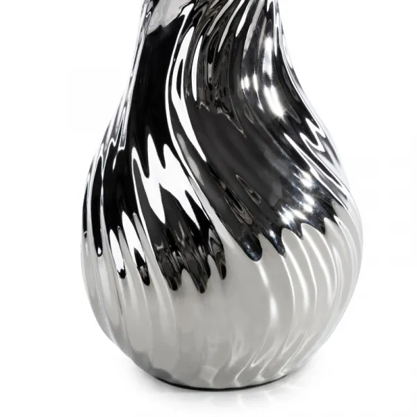 ArtFir Stolná lampa REINA 01 | biela/strieborná 27 x 31 cm