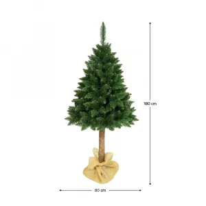 Vianočný stromček na pníku, zelená, 180 cm, CHRISTEE 6