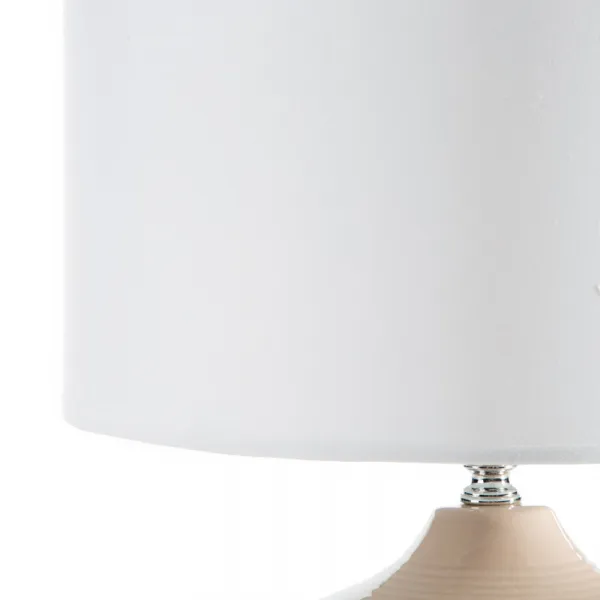 ArtFir Stolná lampa KAYA 01 | biela/krémová 30 x 32 cm
