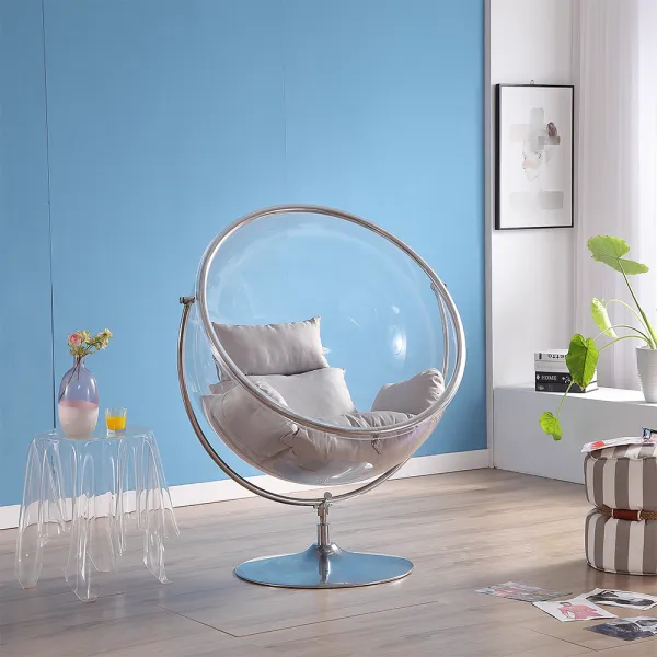 Závesné kreslo BUBBLE TYP 2 Tempo Kondela Stříbrná