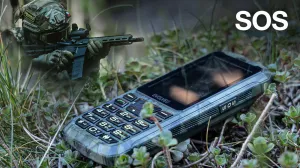 EVOLVEO StrongPhone Z6, vodotěsný odolný Dual SIM telefon, lovecká kamufláž