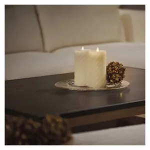 EMOS Sada 2 ks voskových LED svíček 17 cm PAMOLE s časovačem teplá bílá