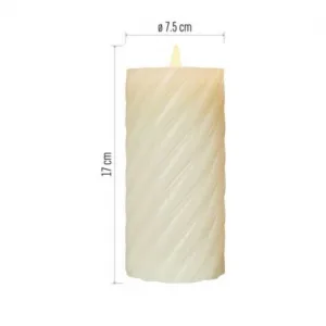 EMOS Sada 2 ks voskových LED svíček 17 cm PAMOLE s časovačem teplá bílá