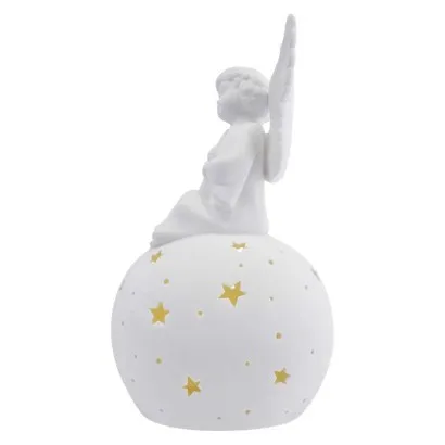 EMOS Keramický LED anděl 29 cm teplá bílá