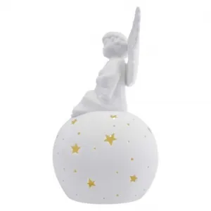 EMOS Keramický LED anděl 29 cm teplá bílá